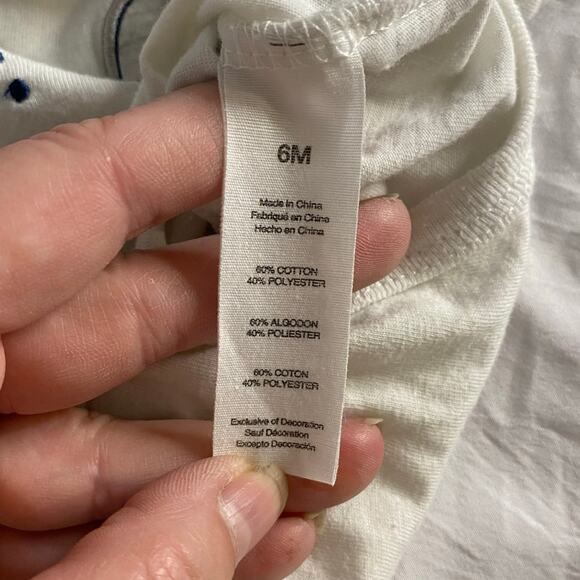 Minimalist Baby Dog Graphic White Bodysuit ED Limited Edition 6M - Picture 5 of 6